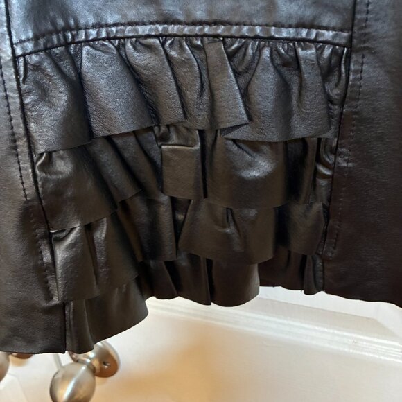 Pamela McCoy Leather Moto Jacket - Picture 5 of 10